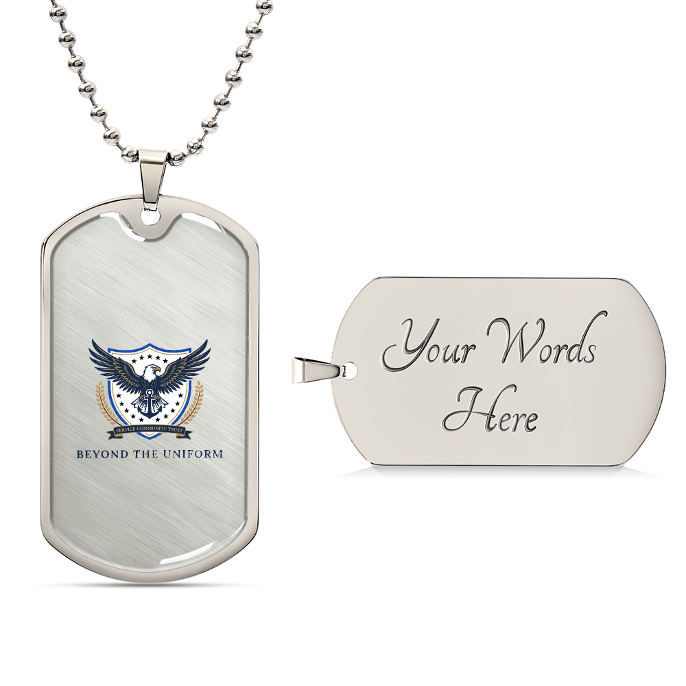 Carry Me With You : Engraved Military Dog Tag Necklace