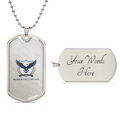 Carry Me With You : Engraved Military Dog Tag Necklace