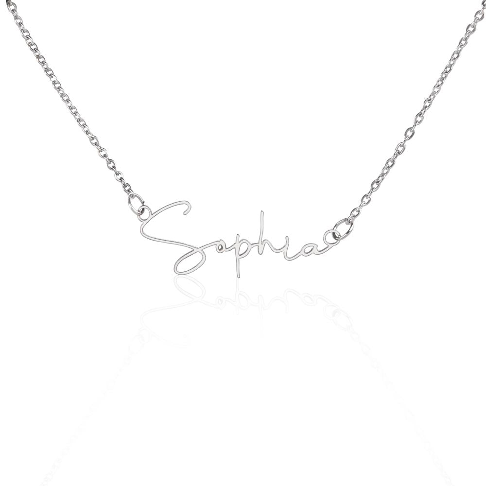 Name Necklace : Personalized Military Family Gift