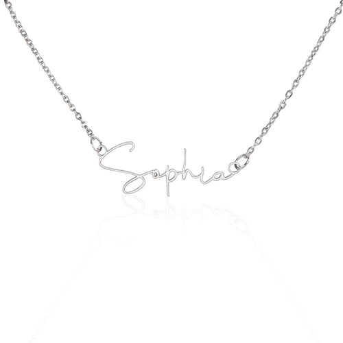 Name Necklace : Personalized Military Family Gift